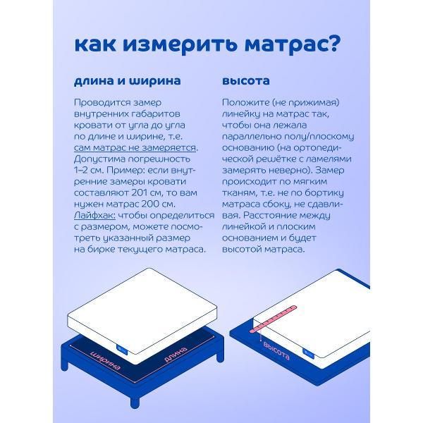 Изображение товара Матрас-топпер Blue Sleep 140х200 для кровати и дивана, Cosmic