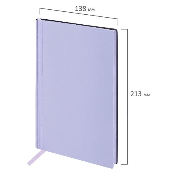 Изображение товара Блокнот для записей Brauberg А5 138x213мм Personal, под кожу, 80 листов, клетка, розовый, 116611