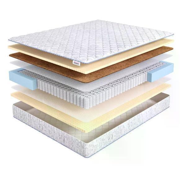 Изображение товара Матрас DreamExpert 180x200 ортопедический пружинный на кровать и диван Natural Mix Soft PS500