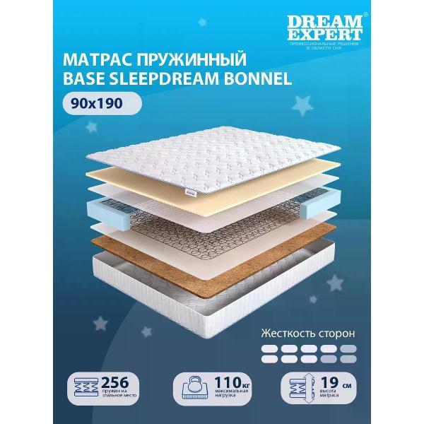 Изображение товара Матрас DreamExpert 90x190 ортопедический пружинный на кровать и диван Base SleepDream Bonnel