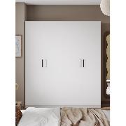 Изображение товара Шкаф Правила мебели Стайл с полками, с продольной штангой, с доводчиками, 200х60.6х229.3 см, Белый