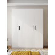 Изображение товара Шкаф Правила мебели Стайл с полками, с ящиком, с продольной штангой, с доводчиками, 180х60.6х229.3 см, Белый