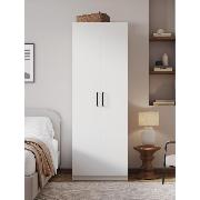 Изображение товара Шкаф Правила мебели Стайл с продольной штангой, с доводчиками, 80х60.6х229.3 см, Белый