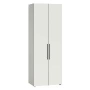 Изображение товара Шкаф Правила мебели Эйр с полками, со штангой, 79.7x54.1x219.5 см, Белый шагрень