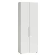 Изображение товара Шкаф Правила мебели Эйр с полками, со штангой, 79.7х38.1х219.5 см, Белый шагрень