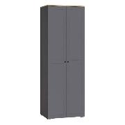Изображение товара Шкаф Правила мебели Остин с полками, со штангой, 40х54х230 см, Серый