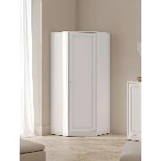 Изображение товара Шкаф Правила мебели Люсиль угловой, с полками, 75.5х75.5х180.6 см, Белый арктик