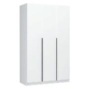 Изображение товара Шкаф Правила мебели Рейми со штангой, с полками, с ящиками, 120х55х200 см, Белый