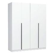 Изображение товара Шкаф Правила мебели Рейми со штангой, с полками, с ящиками, 160х55х200 см, Белый