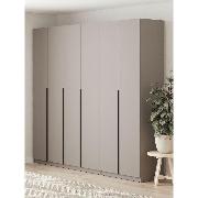 Изображение товара Шкаф Правила мебели Сеул с полками, с ящиками, со штангой, с доводчиками, 240.2х50.6х221.6 см, Меланж