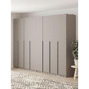 Изображение товара Шкаф Правила мебели Сеул с полками, с ящиками, со штангой, с доводчиками, 320.2х50.6х221.6 см, Меланж