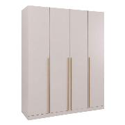 Изображение товара Шкаф Правила мебели Николь Макси с ящиками, с полками, со штангой, 160х55х200 см, Кашемир