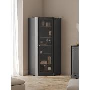 Изображение товара Шкаф Правила мебели Люсиль угловой, с полками, 75.5х75.5х180.6 см, Графит