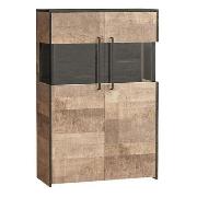 Изображение товара Шкаф Правила мебели Трувор с полками, 86х37х135 см, Дуб Гранж песочный / Интра