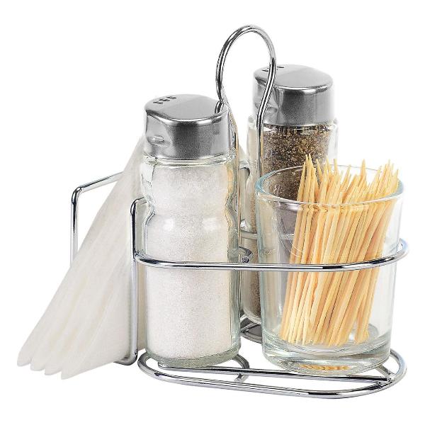 Изображение товара Набор для специй WEGLA 2х50мл + салфетница и стакан