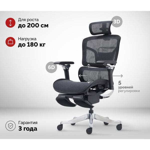 Изображение товара Кресло компьютерное SPARX FX-27 Evil FT Black