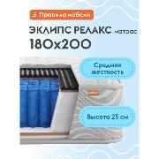 Изображение товара Матрас Правила мебели Эклипс релакс, 180х200 см, с массажным эффектом,