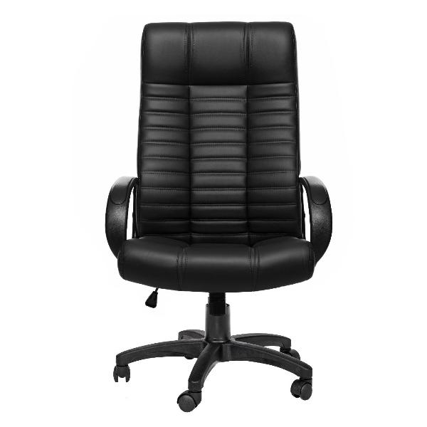 Изображение товара Кресло руководителя РОСКРЕСЛА Атлант-1 для руководителя, цвет: черный, экокожа