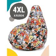 Изображение товара Кресло-мешок MyPuff XXXXL груша пуфик, принт Домашние любимцы