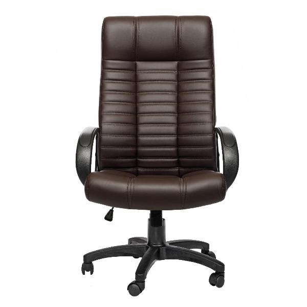Изображение товара Кресло руководителя РОСКРЕСЛА Атлант-1 для руководителя, цвет: коричневый, экокожа