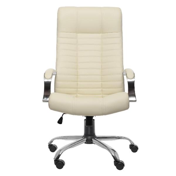 Изображение товара Кресло руководителя РОСКРЕСЛА Атлант-2 компьютерное, цвет: слоновая кость, экокожа