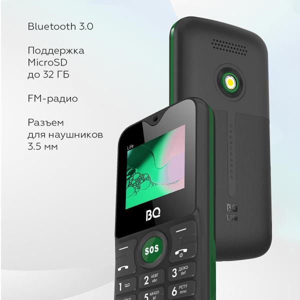 Изображение товара Мобильный телефон BQ 1853 Life Black+Green