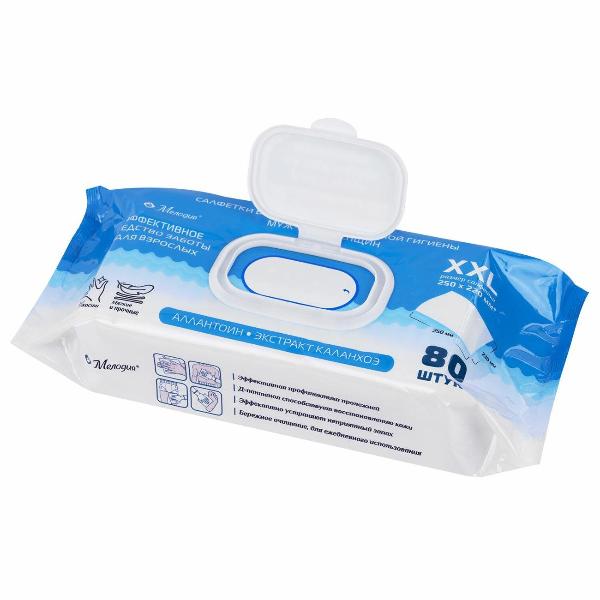 Изображение товара Влажные салфетки Мелодия 116527