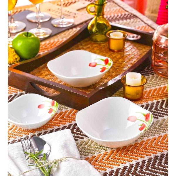 Изображение товара Тарелка суповая LA OPALA Quadra, Blossoms, 278 мм, набор из 6 шт