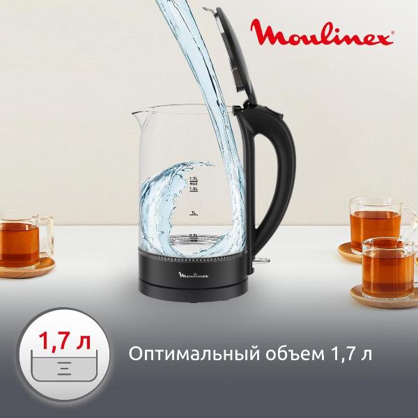 Изображение товара Электрочайник Moulinex Glass Kettle BY1S08F0
