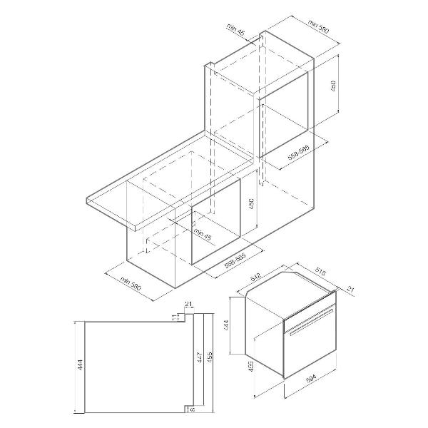 Изображение товара Встраиваемая микроволновая печь Graude MWG 45.0 SE