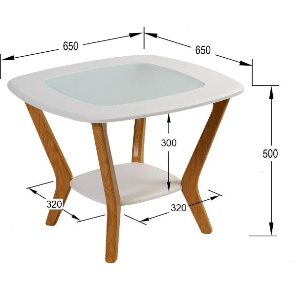 Изображение товара Стол журнальный Калифорния Мельбурн белый