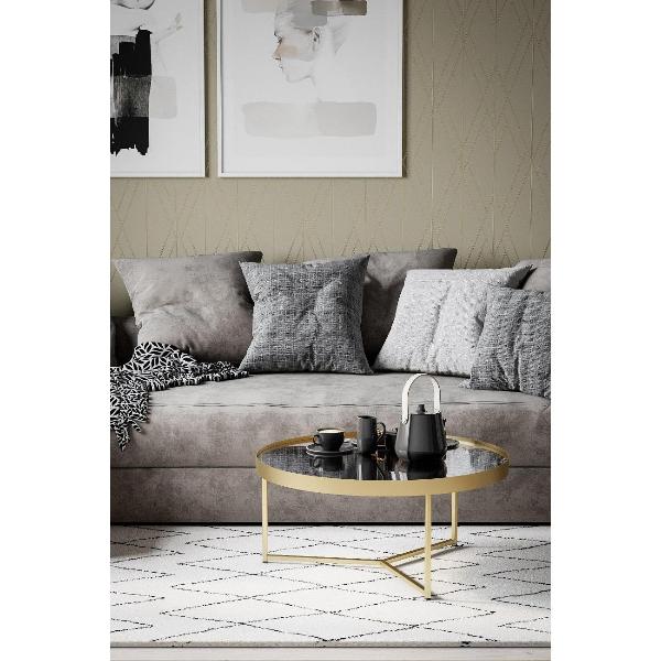 Изображение товара Стол журнальный Калифорния Калифорния Ориндж Сахара нуар/Золото