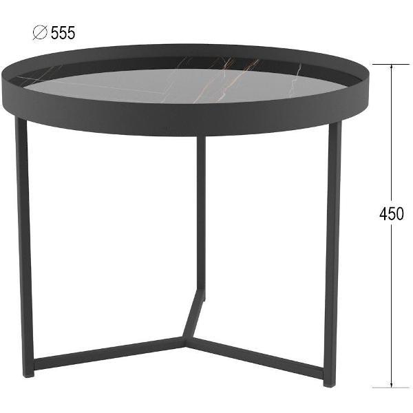 Изображение товара Стол журнальный Калифорния Тайлер Сахара нуар/Черный матовый