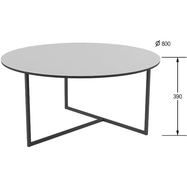 Изображение товара Стол журнальный Калифорния "Маджоре Glass" белая Lacobel