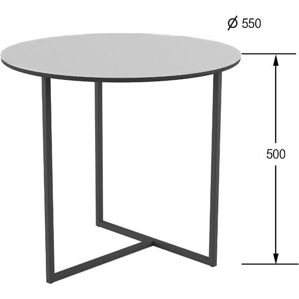 Изображение товара Стол журнальный Калифорния "Альбано Glass" белая Lacobel