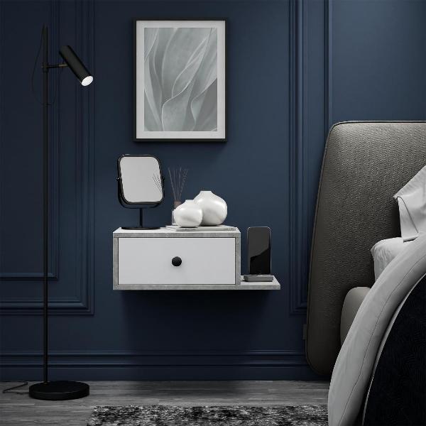 Изображение товара Тумба MFMaster Витто-102 бетон-белый