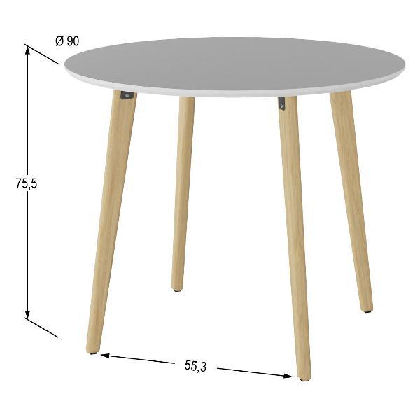 Изображение товара Стол обеденный Калифорния Морган Белый/Дуб янтарный