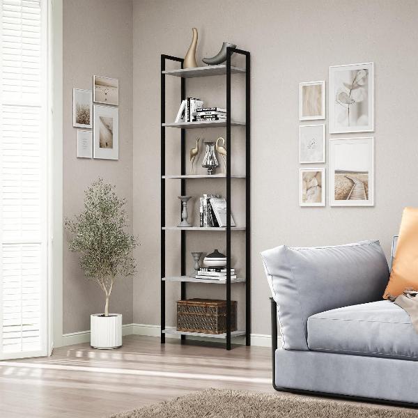 Изображение товара Стеллаж офисный MFMaster бетон