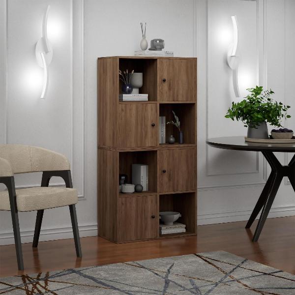 Изображение товара Стеллаж офисный MFMaster Файн-125 оникс