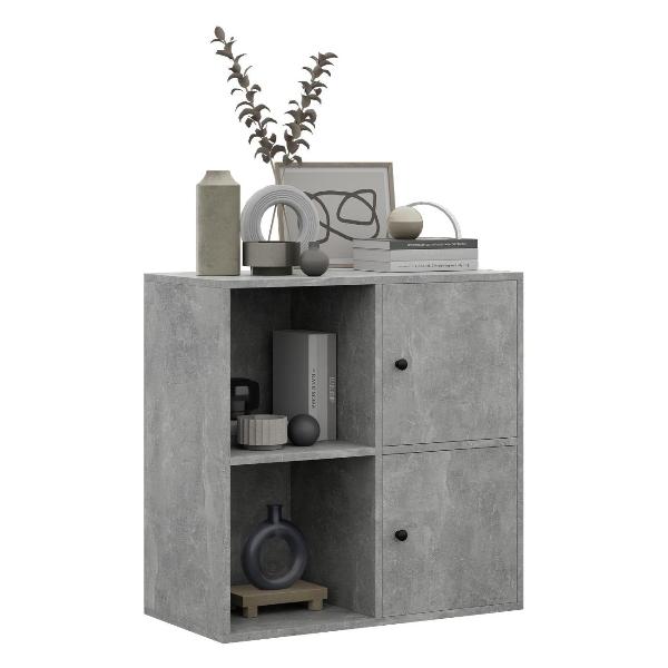 Изображение товара Стеллаж офисный MFMaster Файн-125 ясень шимо темный-ясень шимо светлый