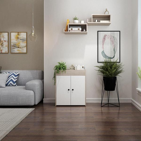 Изображение товара Стеллаж офисный MFMaster Файн-131 бетон-белый