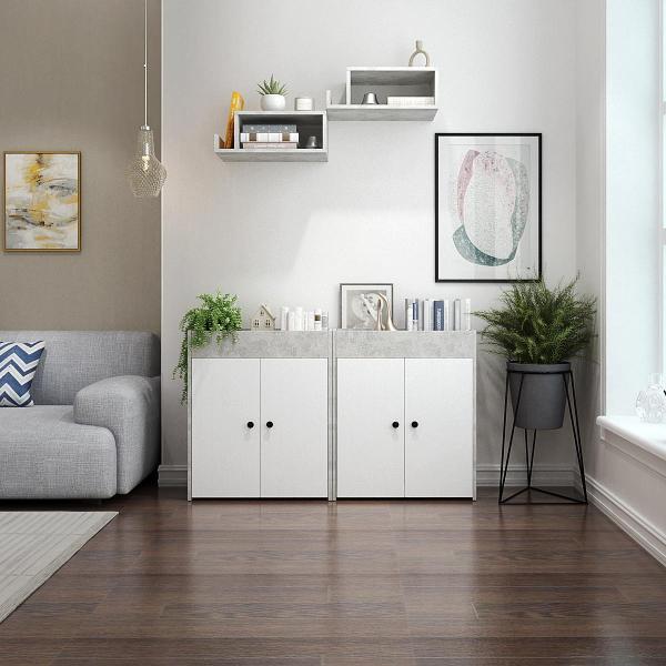 Изображение товара Стеллаж офисный MFMaster Файн-132 оникс