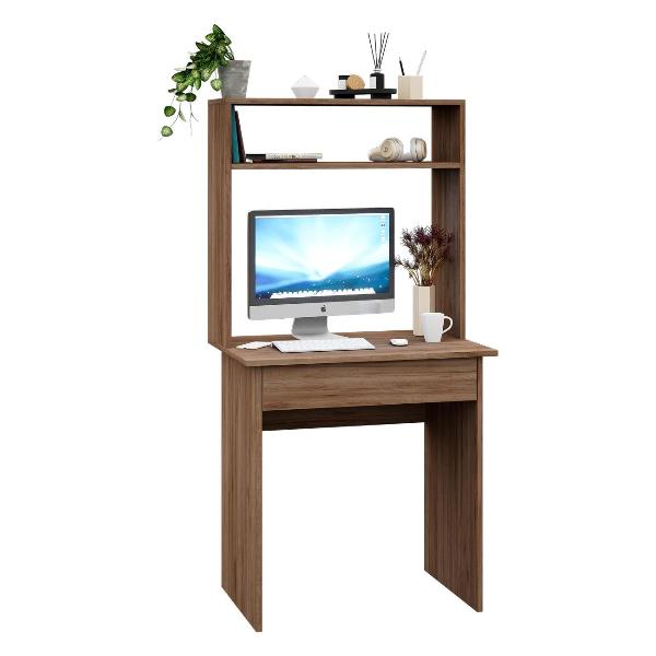 Изображение товара Стол письменный MFMaster с надстройкой Витто-86 дуб крафт табак