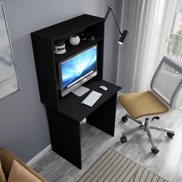 Изображение товара Стол письменный MFMaster с надстройкой Витто-85 черный