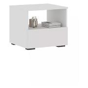 Изображение товара Тумба прикроватная Правила мебели Хелен с ящиком, 50.2х46х44.2 см, Белый