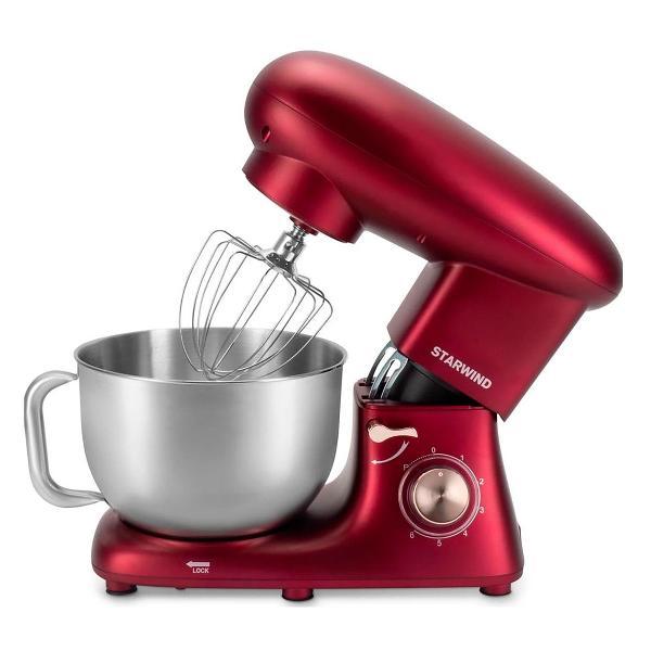 Изображение товара Миксер планетарный Starwind SPM7170, 1900Вт, гранатовый
