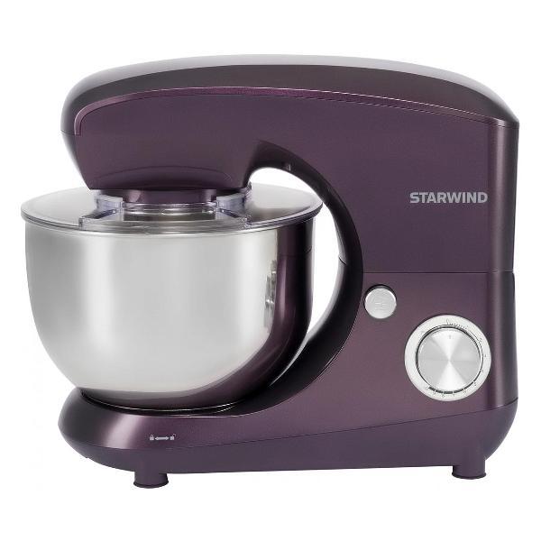 Изображение товара Миксер планетарный Starwind SPM5180, 1300 Вт, ежевичный