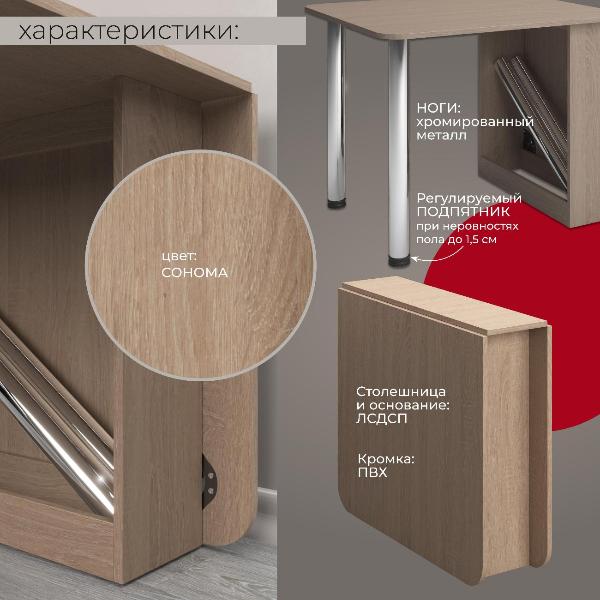 Изображение товара Стол-трансформер Ami Venezia сонома