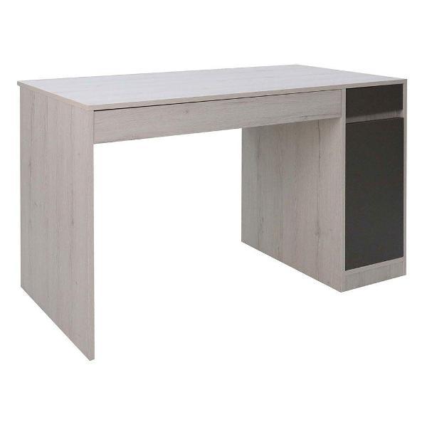 Изображение товара Стол компьютерный_ Ивару Нильс с полками, с ящиками, с доводчиками, 120х60х75 см, дуб эльза / темно-серый лофт