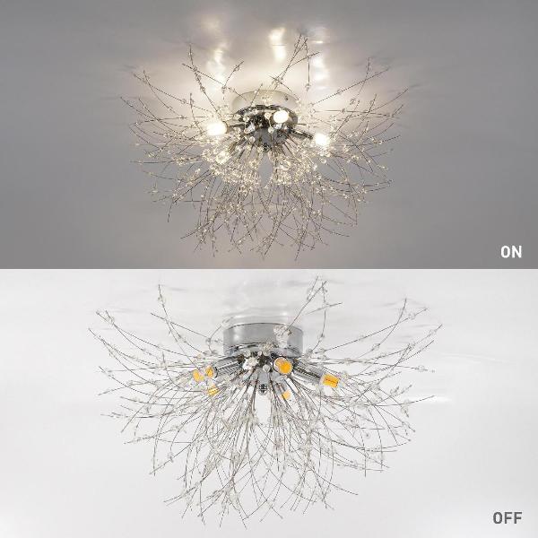 Изображение товара Люстра потолочная Estares NOVELLA C 5XG9 R-500X280-CHROME/CRYSTAL